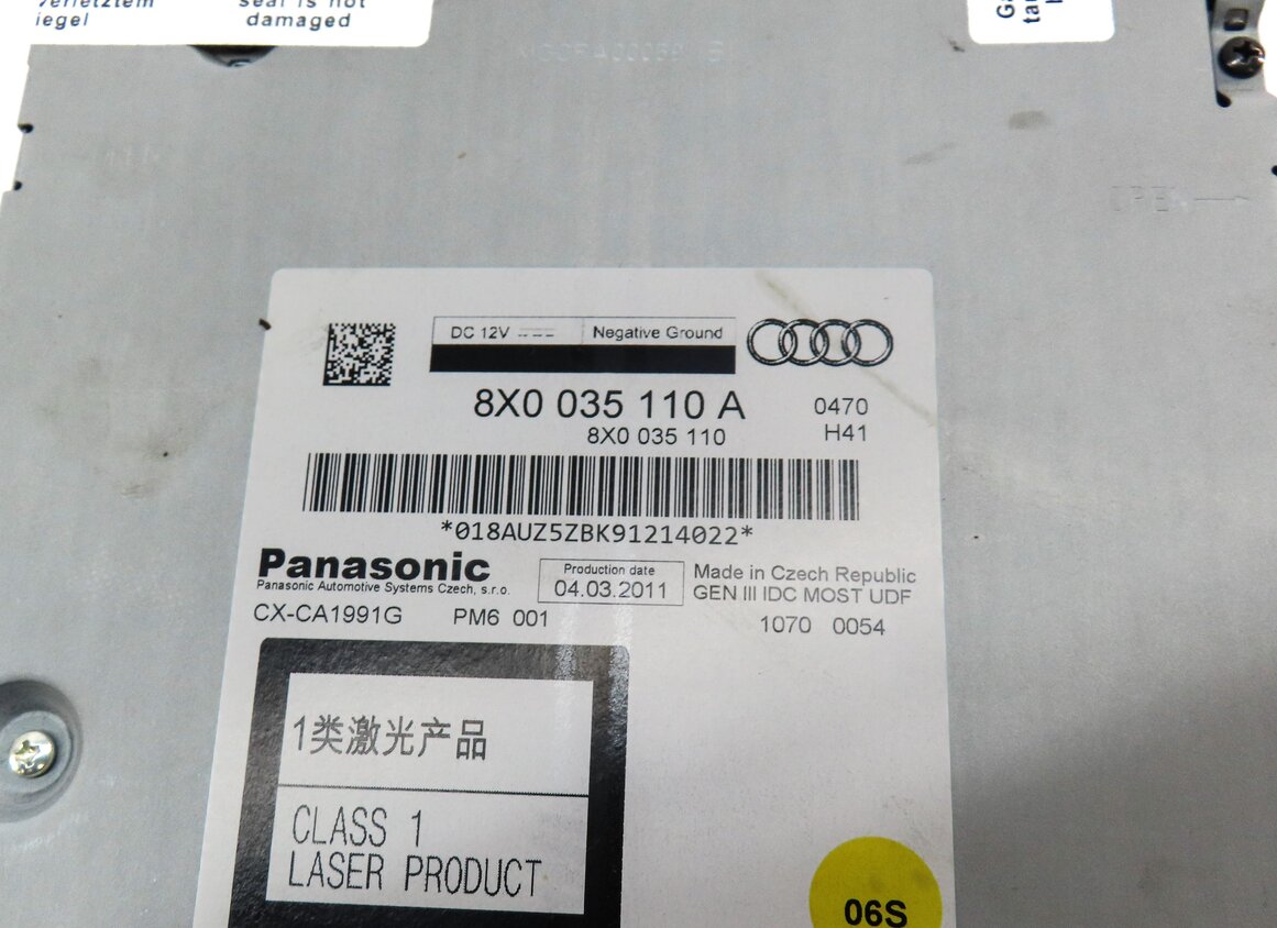 Thumbnail 5: 2012-2017 AUDI A5 S5 RS5 A7 S7 Q5 SQ5 (B8 8R C7 F5 4G8) STEREO 6-DISC CD CHANGER