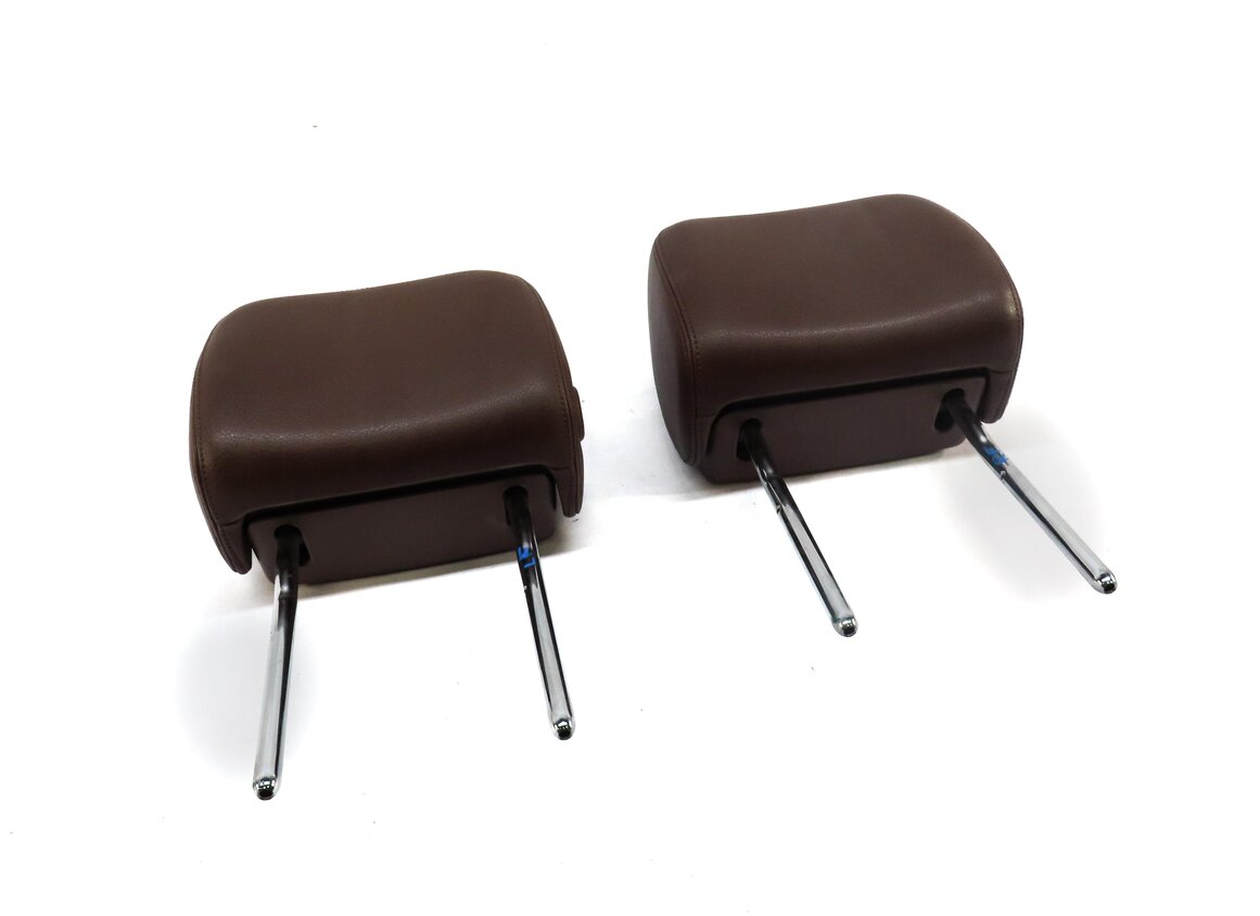 12-18 AUDI A6 A7 S6 S7 C7 4G8 FRONT LEFT DRIVER RIGHT PASSENGER HEADREST (BROWN)