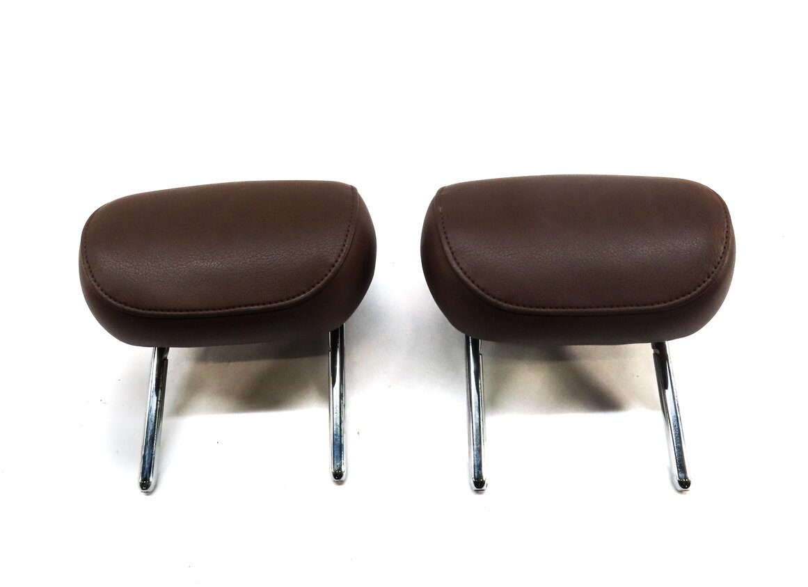 Thumbnail 2: 12-18 AUDI A7 (C7 4G8) REAR LEFT & RIGHT SEAT HEADREST (BROWN LEATHER)