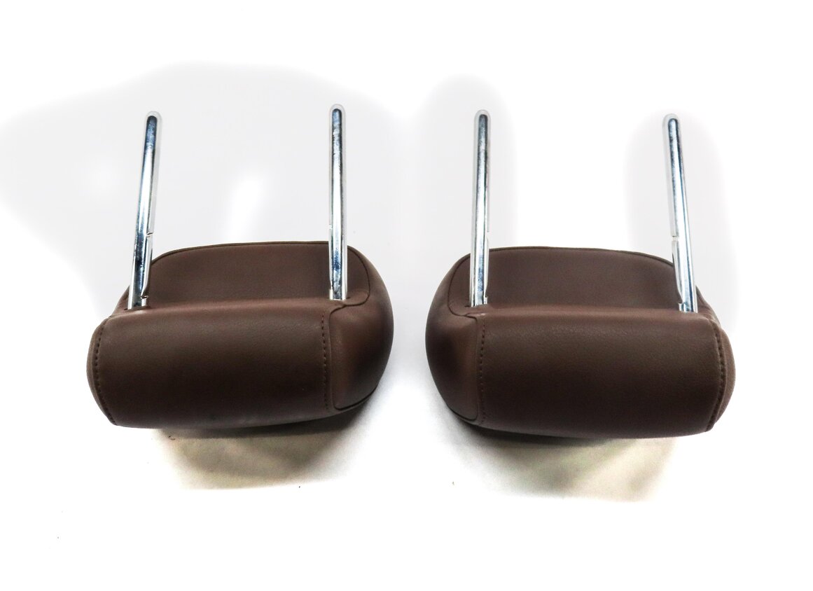 Thumbnail 4: 12-18 AUDI A7 (C7 4G8) REAR LEFT & RIGHT SEAT HEADREST (BROWN LEATHER)