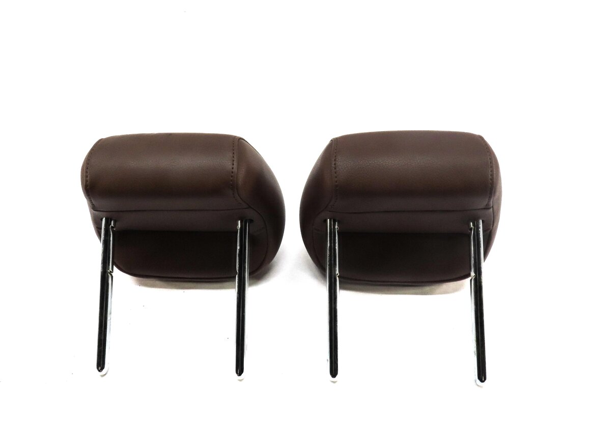 Thumbnail 5: 12-18 AUDI A7 (C7 4G8) REAR LEFT & RIGHT SEAT HEADREST (BROWN LEATHER)