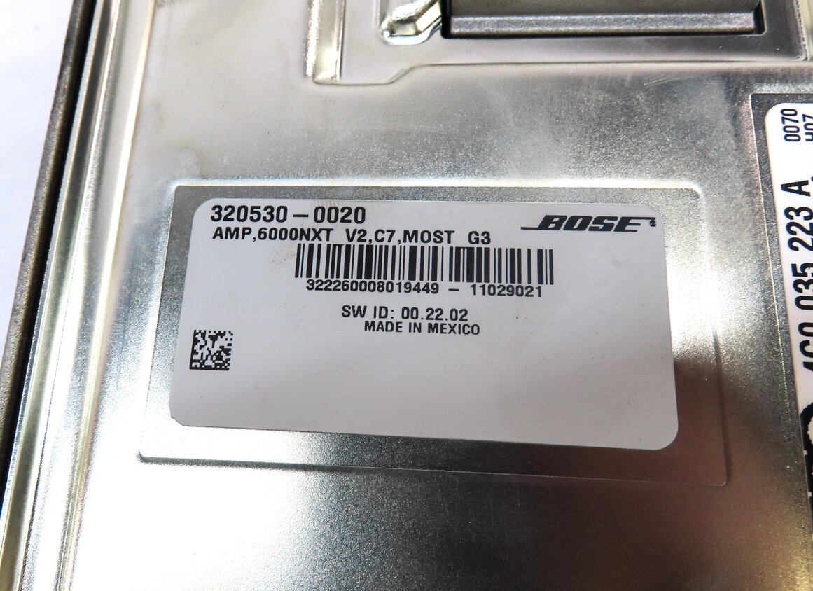 Thumbnail 5: 11-18 AUDI A7 S7 RS7 A8 S8 (C7 4G8 D4 4H) RADIO STEREO BOSE AUDIO AMP AMPLIFIER
