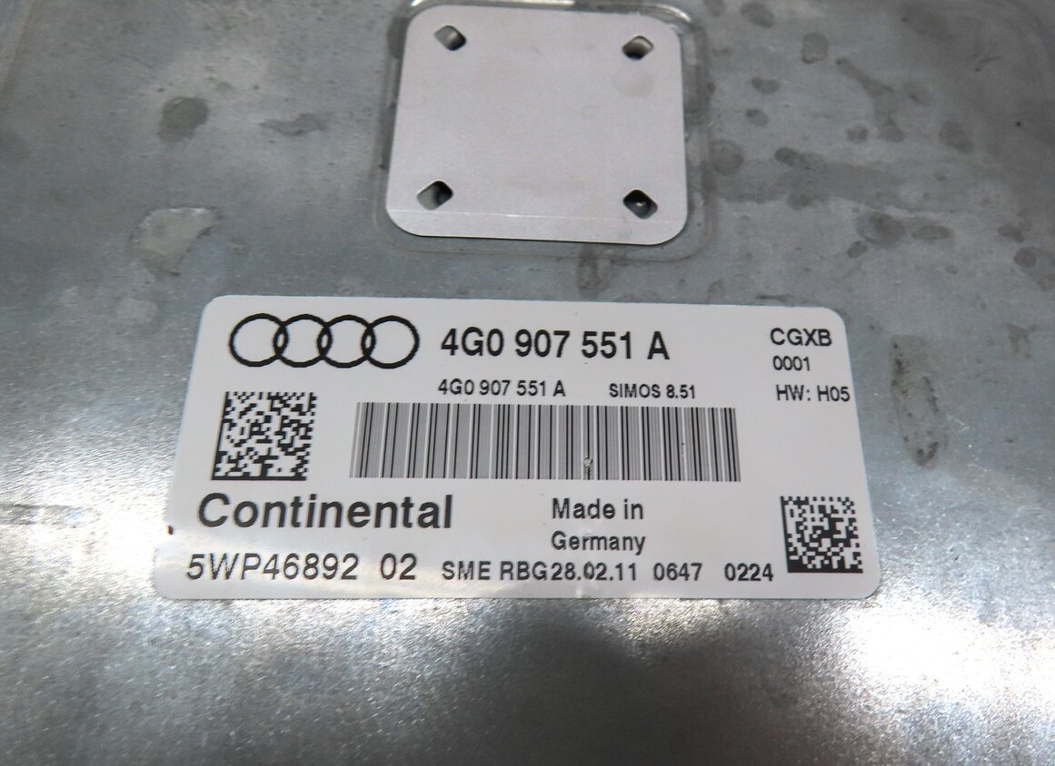 Thumbnail 4: 2012 AUDI A6 A7 (C7) 3.0L SUPER SUPERCHARGED ENGINE CONTROL MODULE ECM