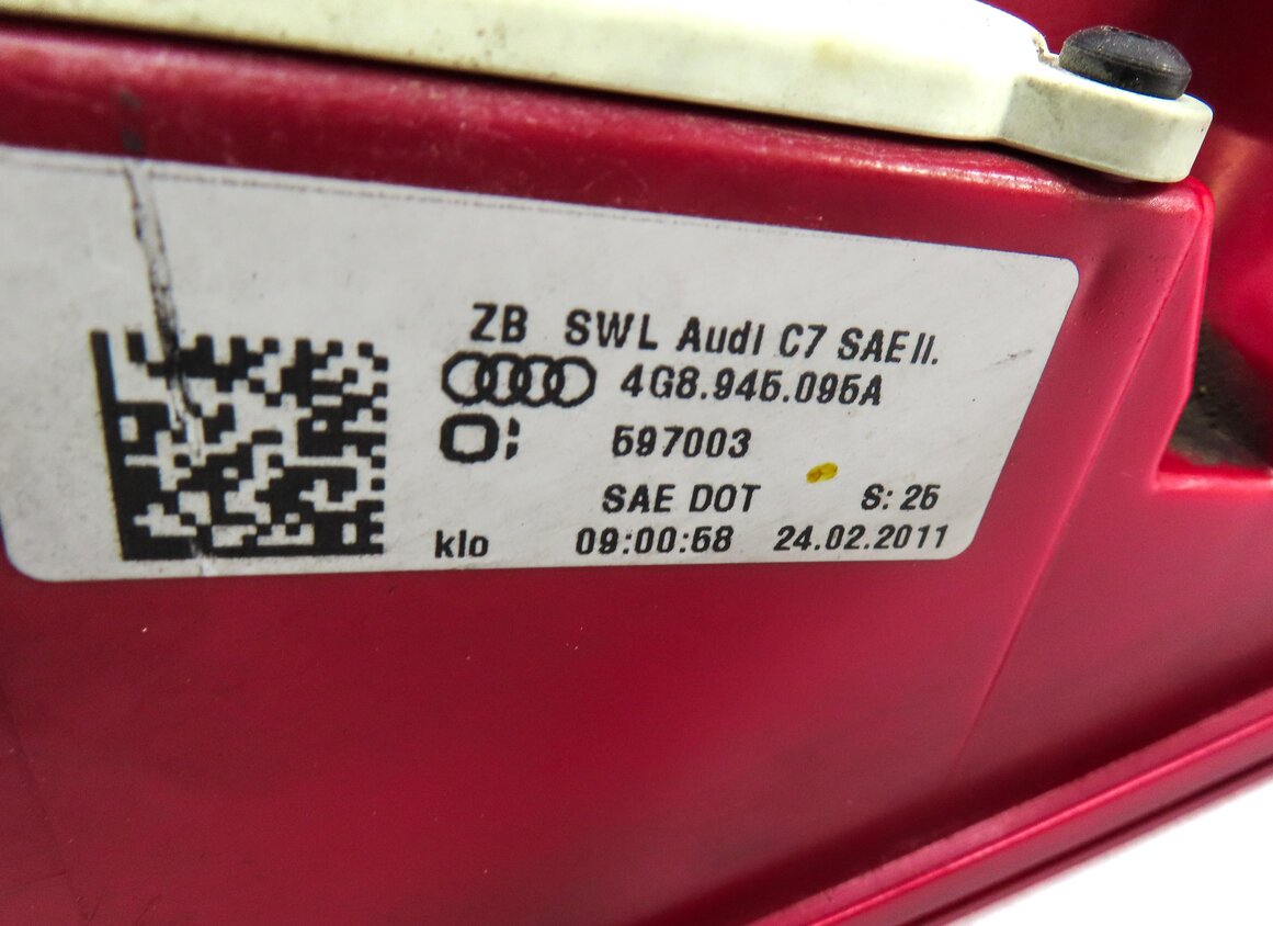 Thumbnail 6: 2012-2015 AUDI A7 S7 (C7 4G8) LEFT DRIVER REAR TAILLIGHT BRAKE LIGHT LAMP