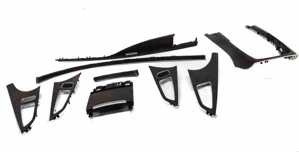 Thumbnail 1: 2012 AUDI A7 C7 4G8 FRONT REAR LEFT RIGHT DASH CONSOLE DOOR TRIM SET (ASH WOOD)