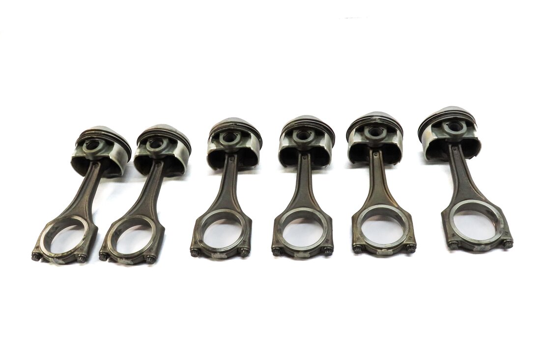 Thumbnail 3: 09-17 AUDI A6 A7 Q5 Q7 S4 S5 TOUAREG 3.0L SUPERCHARGED ENGINE PISTON & ROD SET 6