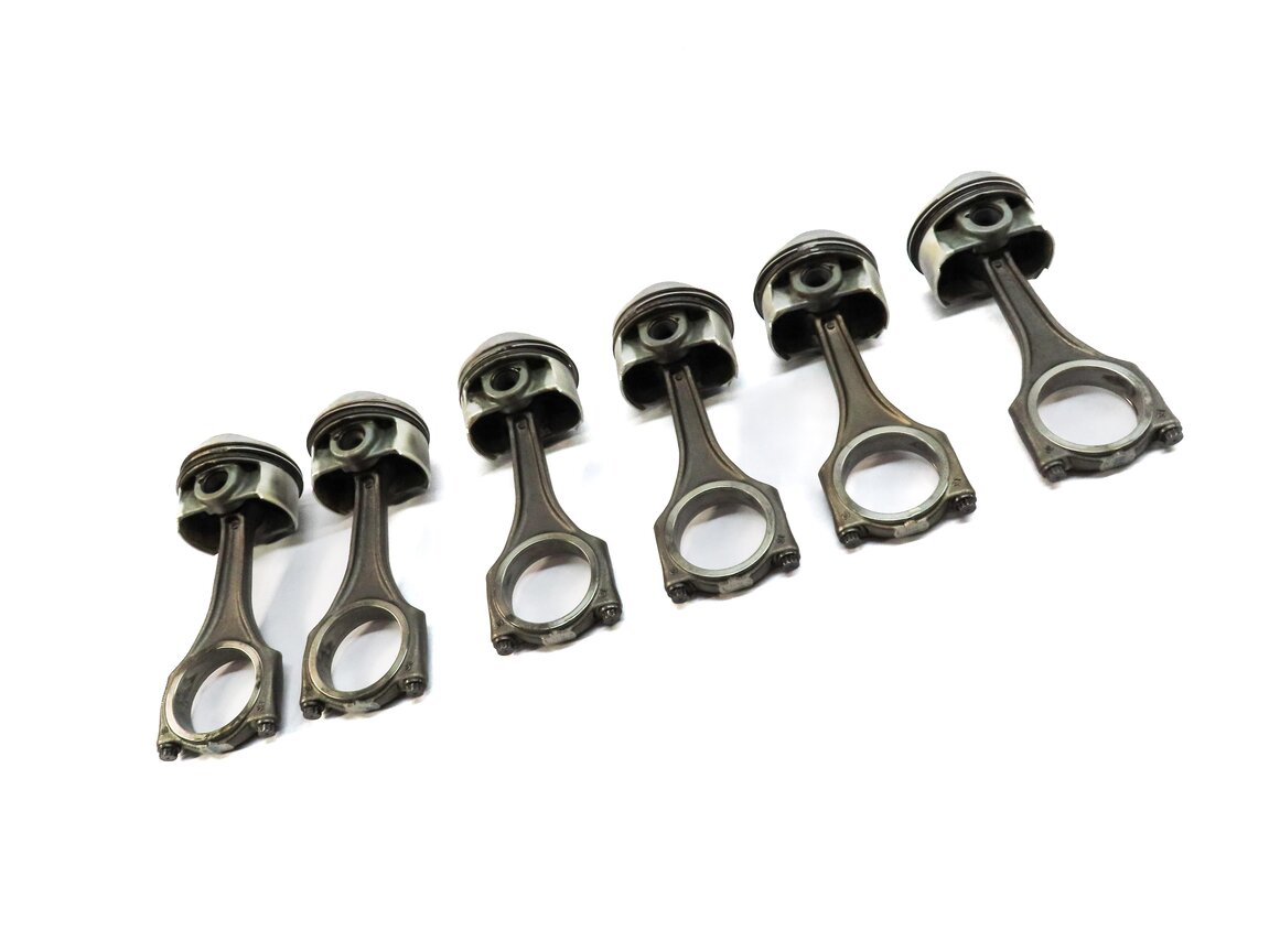 Thumbnail 4: 09-17 AUDI A6 A7 Q5 Q7 S4 S5 TOUAREG 3.0L SUPERCHARGED ENGINE PISTON & ROD SET 6