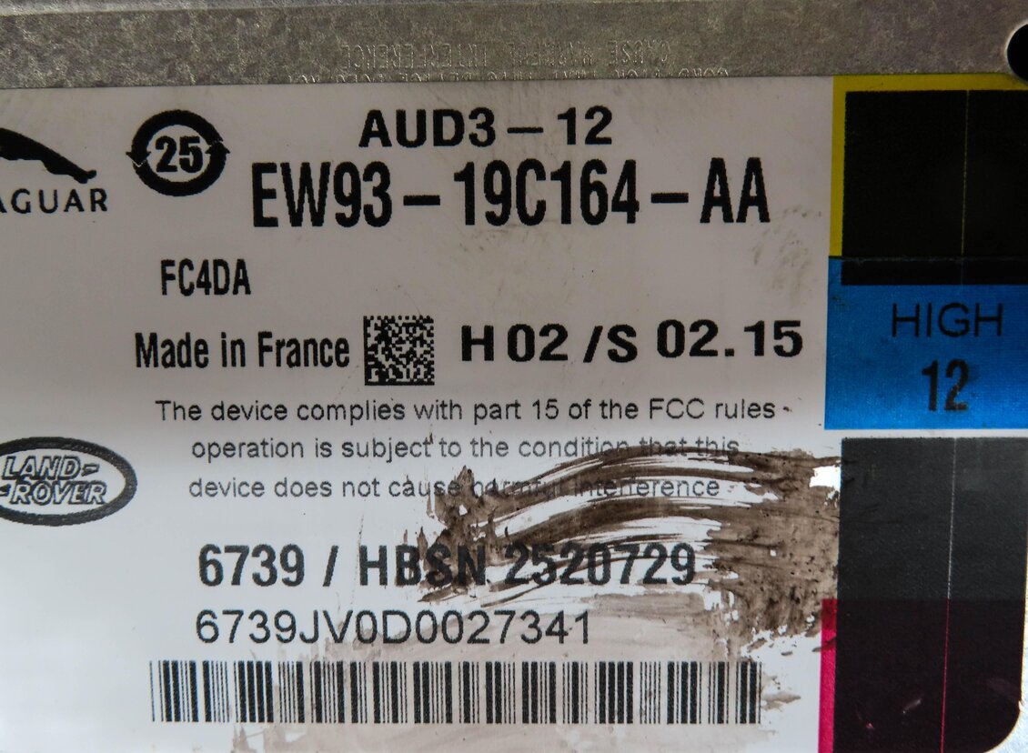 Thumbnail 6: 12-19 JAGUAR XF LAND ROVER LR2 LR4 RANGE ROVER SPORT EVOQUE AMPLIFIER 600 WATT