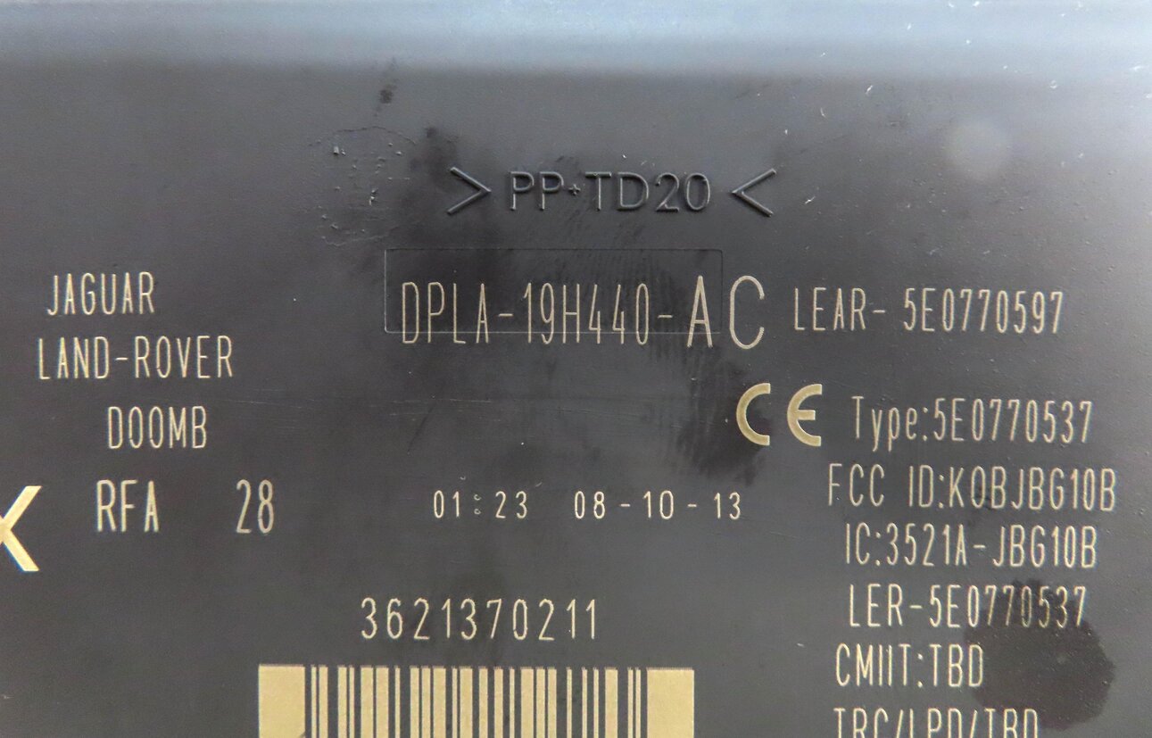 Thumbnail 23: 12-13 RANGE ROVER EVOQUE (L538) 2.0L TURBO ENGINE ECM IMMOBILIZER MODULE KEY SET