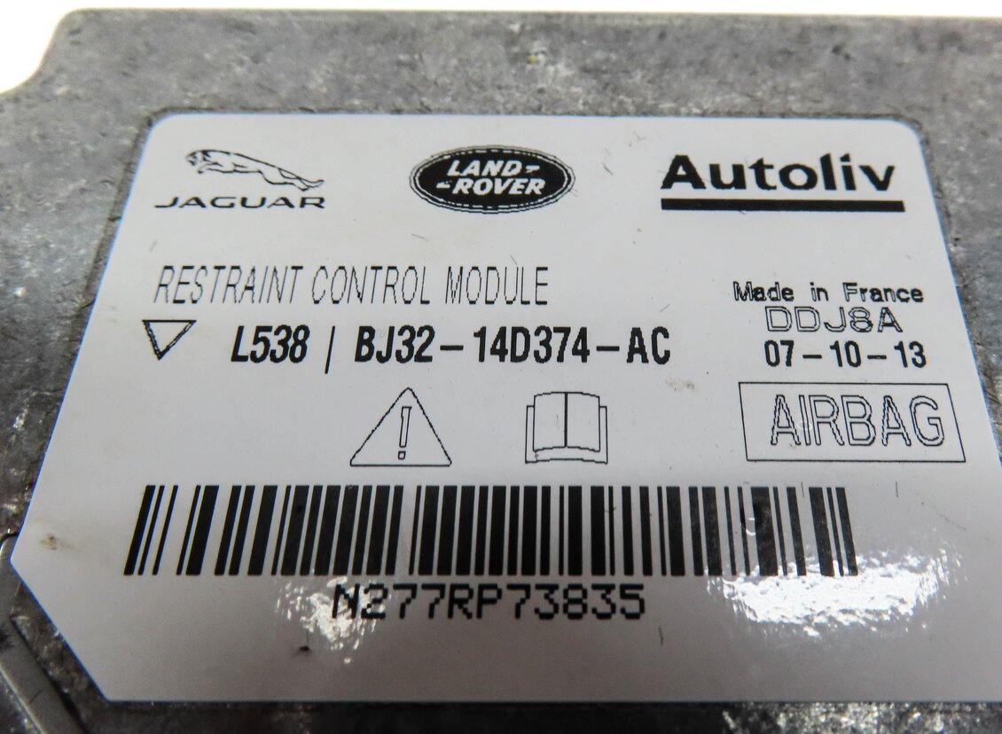 Thumbnail 5: 2012-2013 RANGE ROVER EVOQUE (L538) SRS BAG CONTROL MODULE