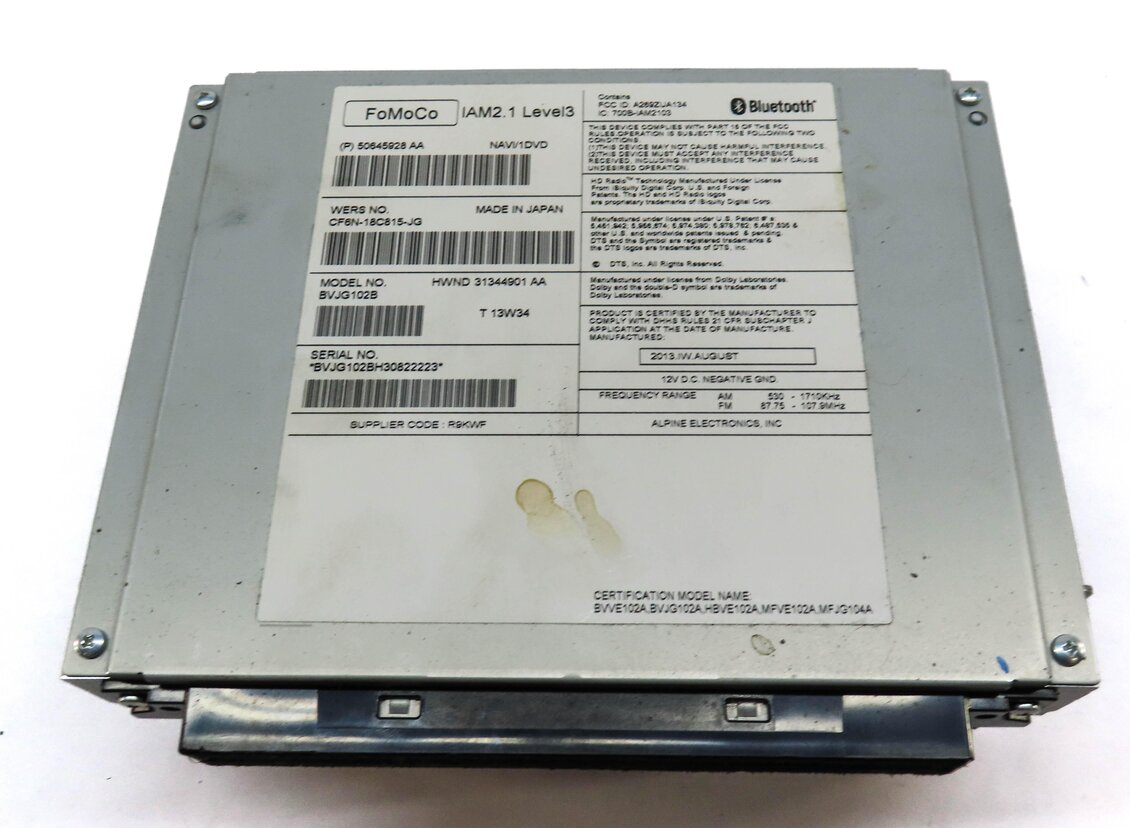 Thumbnail 3: 12-16 RANGE ROVER SPORT EVOQUE LR4 (L320 L405 L494 L538) CD NAV STEREO RECEIVER