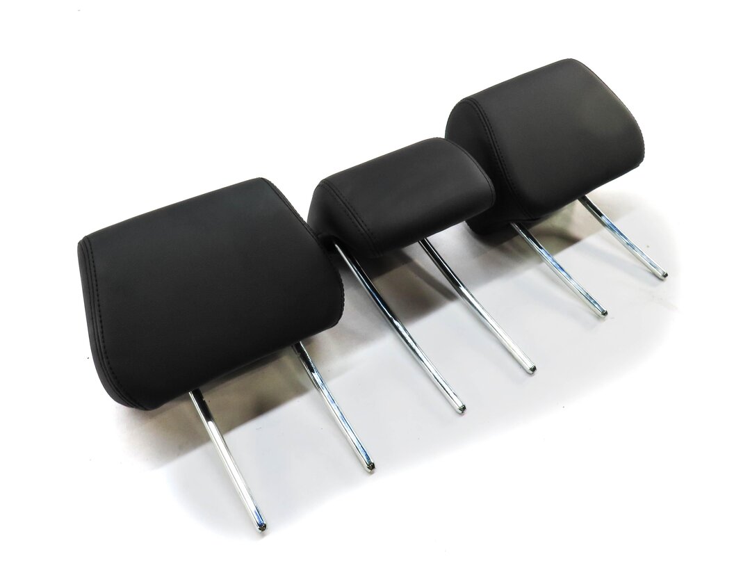 Thumbnail 2: 12-15 RANGE ROVER EVOQUE L538 REAR LEFT RIGHT CENTER SEAT HEADREST SET 3 (BLACK)