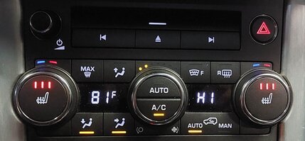 Thumbnail 2: 12-13 RANGE ROVER EVOQUE (L538) HEATER A/C TEMPERATURE CONTROL w/ HEATED SEAT