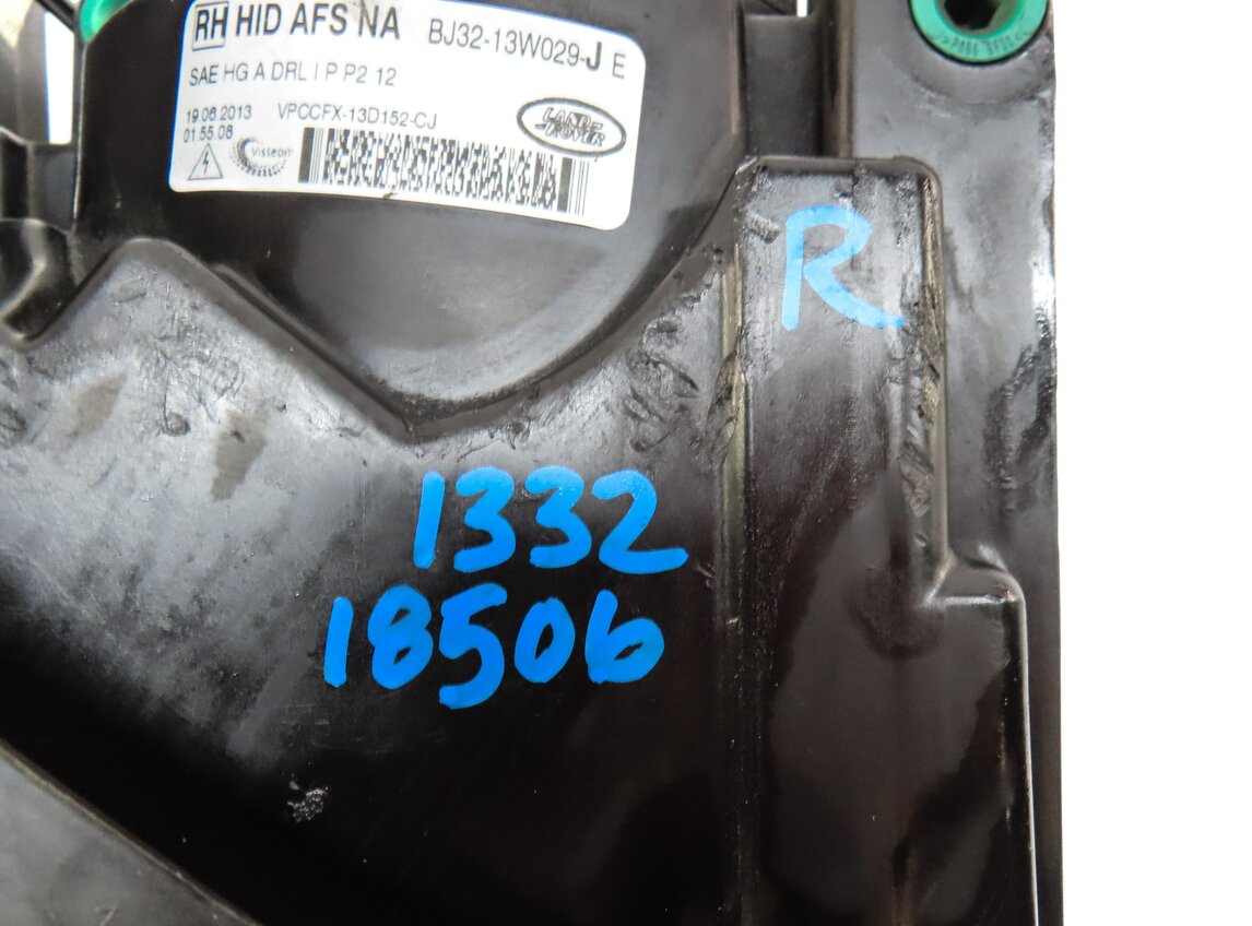 Thumbnail 10: 2012-2015 RANGE ROVER EVOQUE (L538) RIGHT - XENON HID ADAPTIVE HEADLIGHT LAMP
