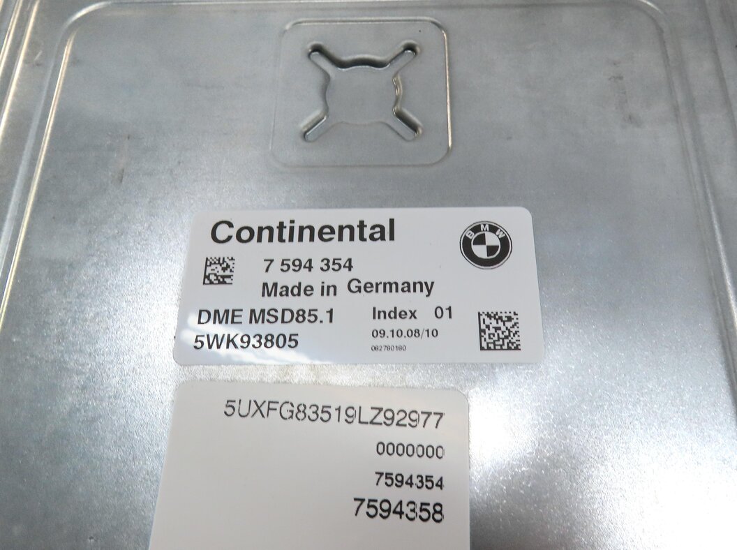 Thumbnail 5: 08-13 BMW X5 X6 (E70 E71) 4.4L N63 ENGINE DME CAS 3 IMMOBILIZER MODULE KEY SET