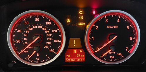 Thumbnail 2: 2008-2011 BMW X6 (E71) 4.4L - SPEEDOMETER INSTRUMENT GAUGE CLUSTER (103k)