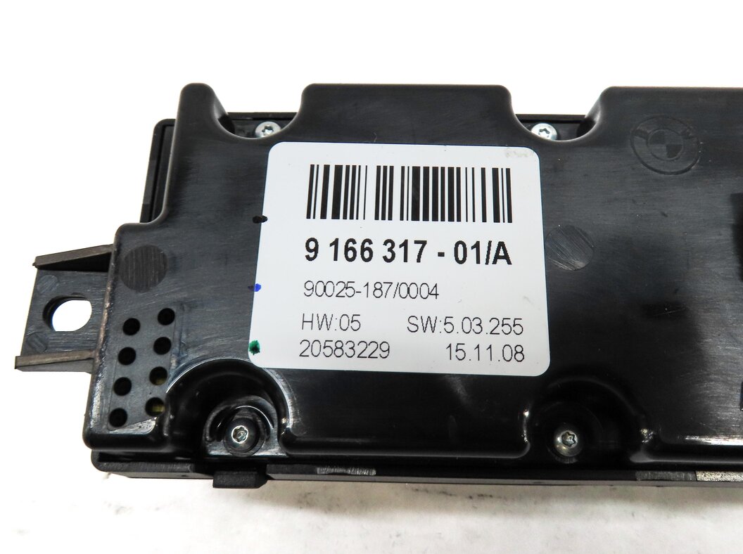 Thumbnail 6: 2009 BMW X6 (E71) REAR CENTER CONSOLE HVAC A/C HEATER CLIMATE CONTROL PANEL
