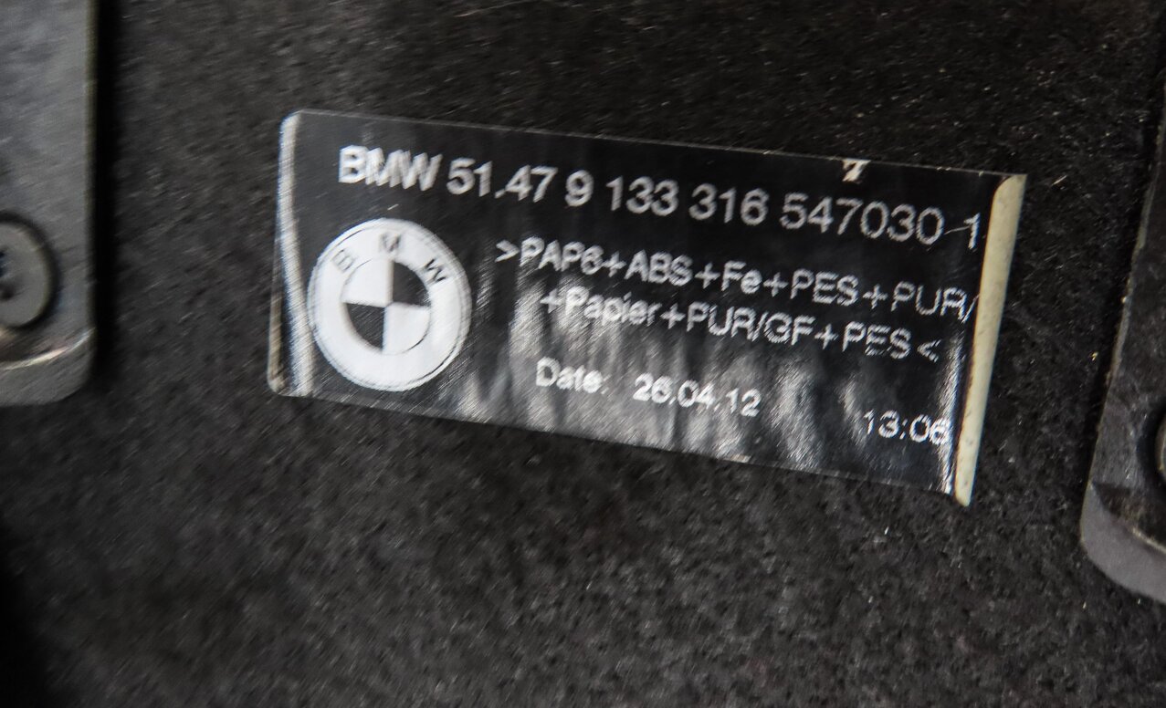 Thumbnail 6: 2009 BMW X6 (E71) REAR TRUNK PRIVACY RETRACTABLE CARGO COVER (BLACK) 5147913316