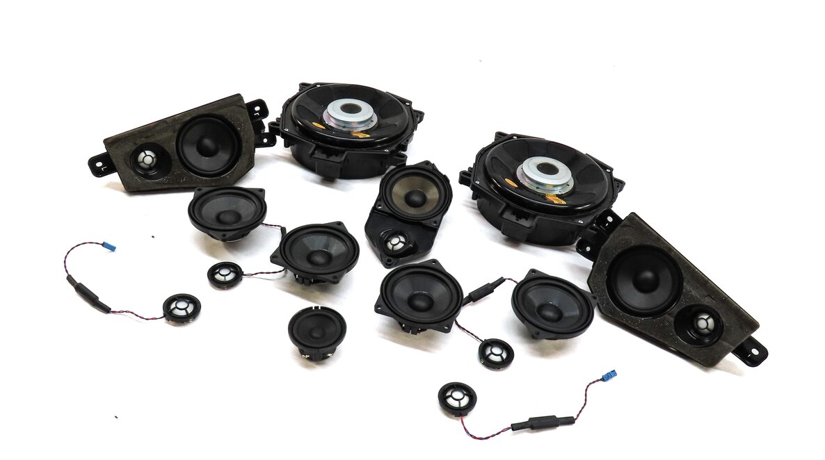 2009 BMW X6 (E71) FRONT REAR LEFT RIGHT WOOFER MIDRANGE TWEETER SPEAKER SET 14