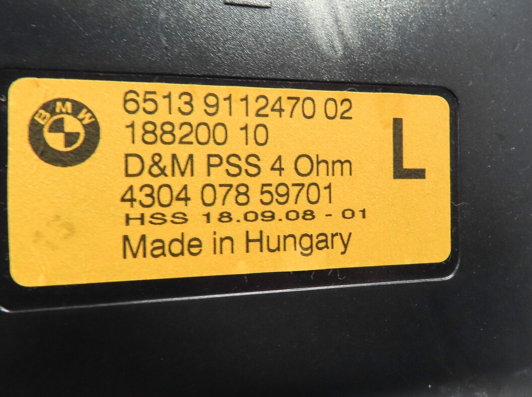Thumbnail 15: 2009 BMW X6 (E71) FRONT REAR LEFT RIGHT WOOFER MIDRANGE TWEETER SPEAKER SET 14