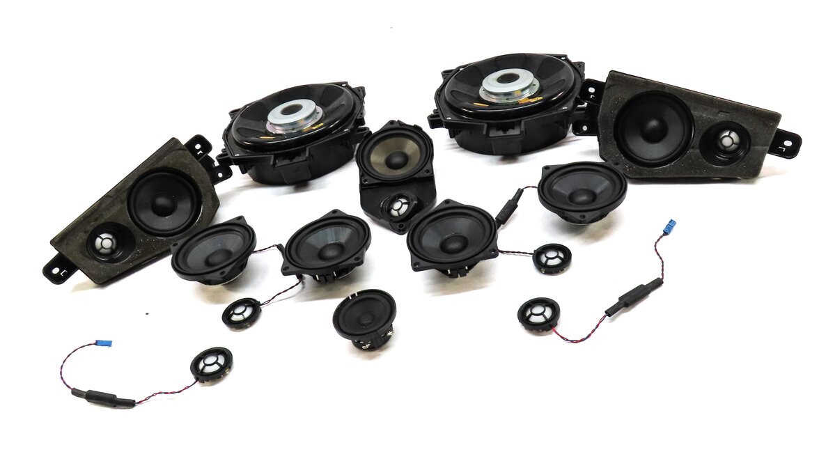 Thumbnail 2: 2009 BMW X6 (E71) FRONT REAR LEFT RIGHT WOOFER MIDRANGE TWEETER SPEAKER SET 14