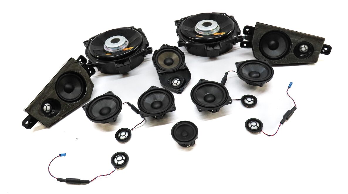 Thumbnail 3: 2009 BMW X6 (E71) FRONT REAR LEFT RIGHT WOOFER MIDRANGE TWEETER SPEAKER SET 14