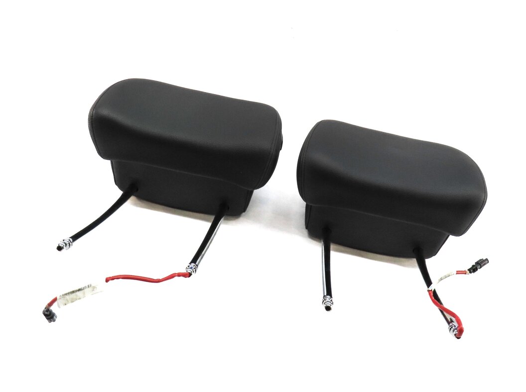 2008-2011 BMW X5 X6 (E70 E71) FRONT LEFT & RIGHT HEADREST (BLACK NEVADA LEATHER)