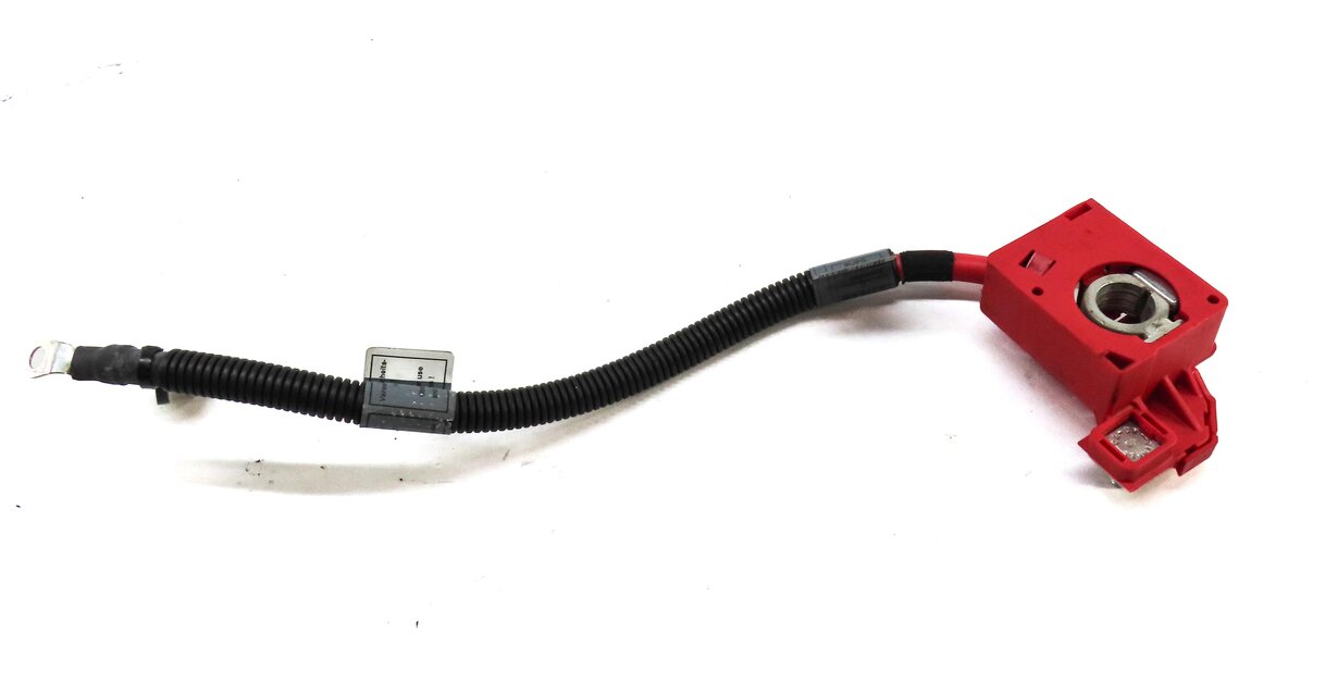 Thumbnail 2: 2009 BMW X6 (E71) POSITIVE BATTERY CABLE w/ SRS BLOW OUT FUSE TERMINAL 9115449