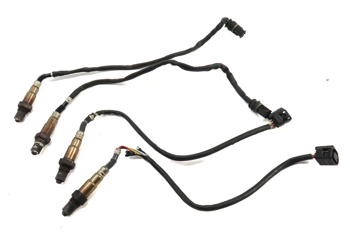 Thumbnail 2: 2009 BMW X6 E71 4.4L N63 TWIN TURBO ENGINE PRE & POST CAT O2 OXYGEN SENSOR SET 4