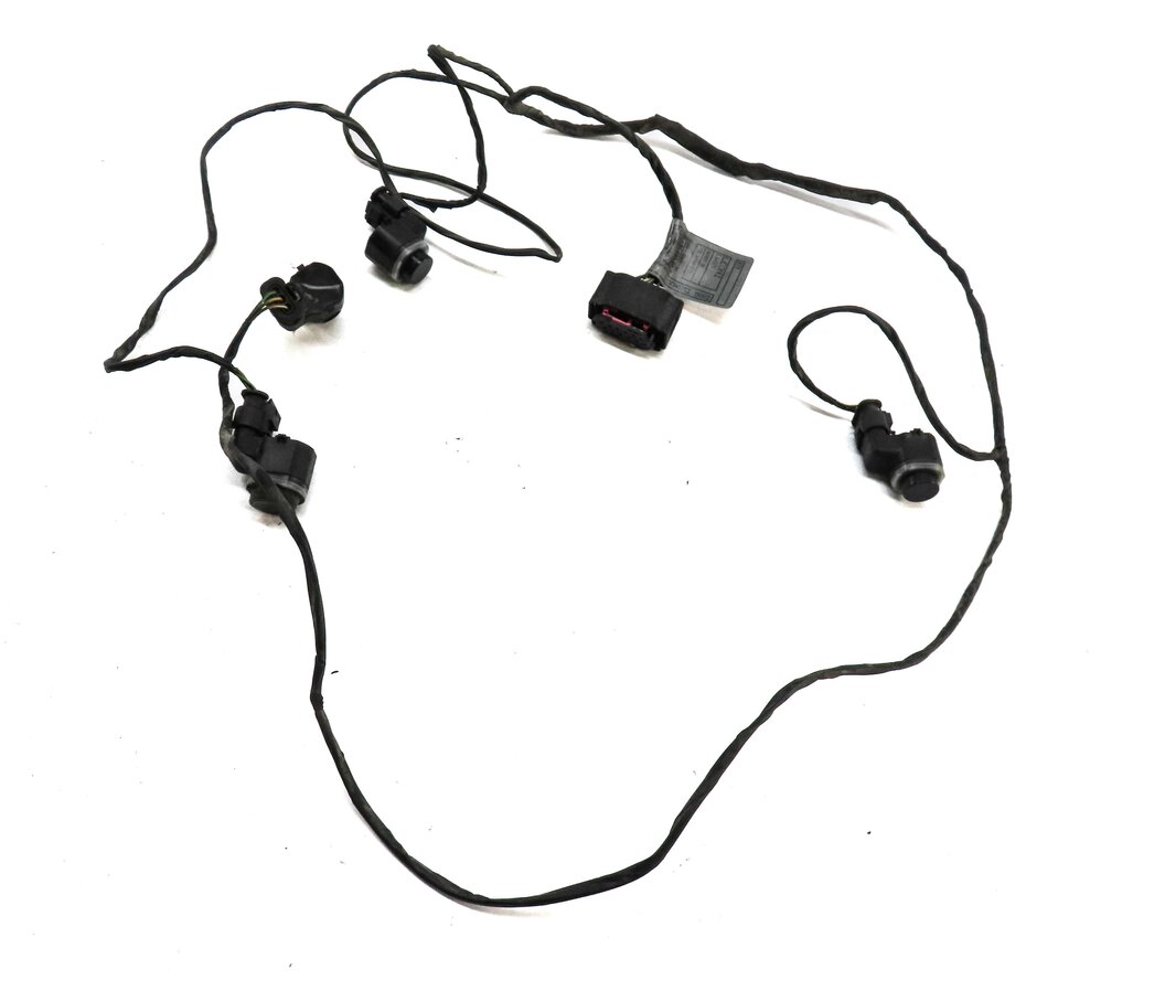 2009 BMW X6 (E71) REAR PARK DISTANCE PDC SENSOR SET 4 (BLACK 2) w/ WIRE HARNESS