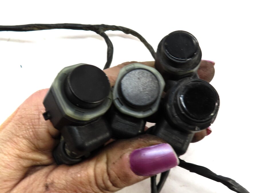 Thumbnail 5: 2009 BMW X6 (E71) REAR PARK DISTANCE PDC SENSOR SET 4 (BLACK 2) w/ WIRE HARNESS