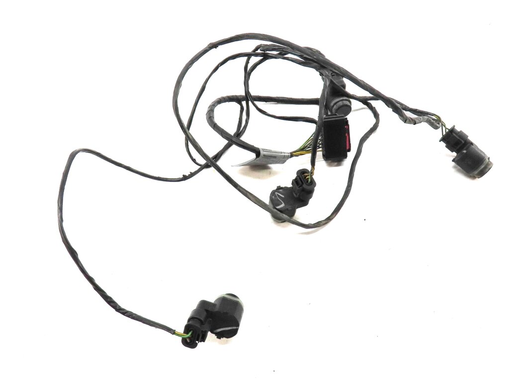2009 BMW X6 (E71) FRONT PARK DISTANCE PDC SENSOR SET4 (BLACK 2) w/ WIRE HARNESS