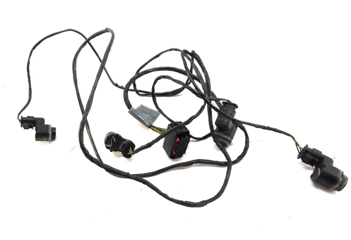 Thumbnail 2: 2009 BMW X6 (E71) FRONT PARK DISTANCE PDC SENSOR SET4 (BLACK 2) w/ WIRE HARNESS