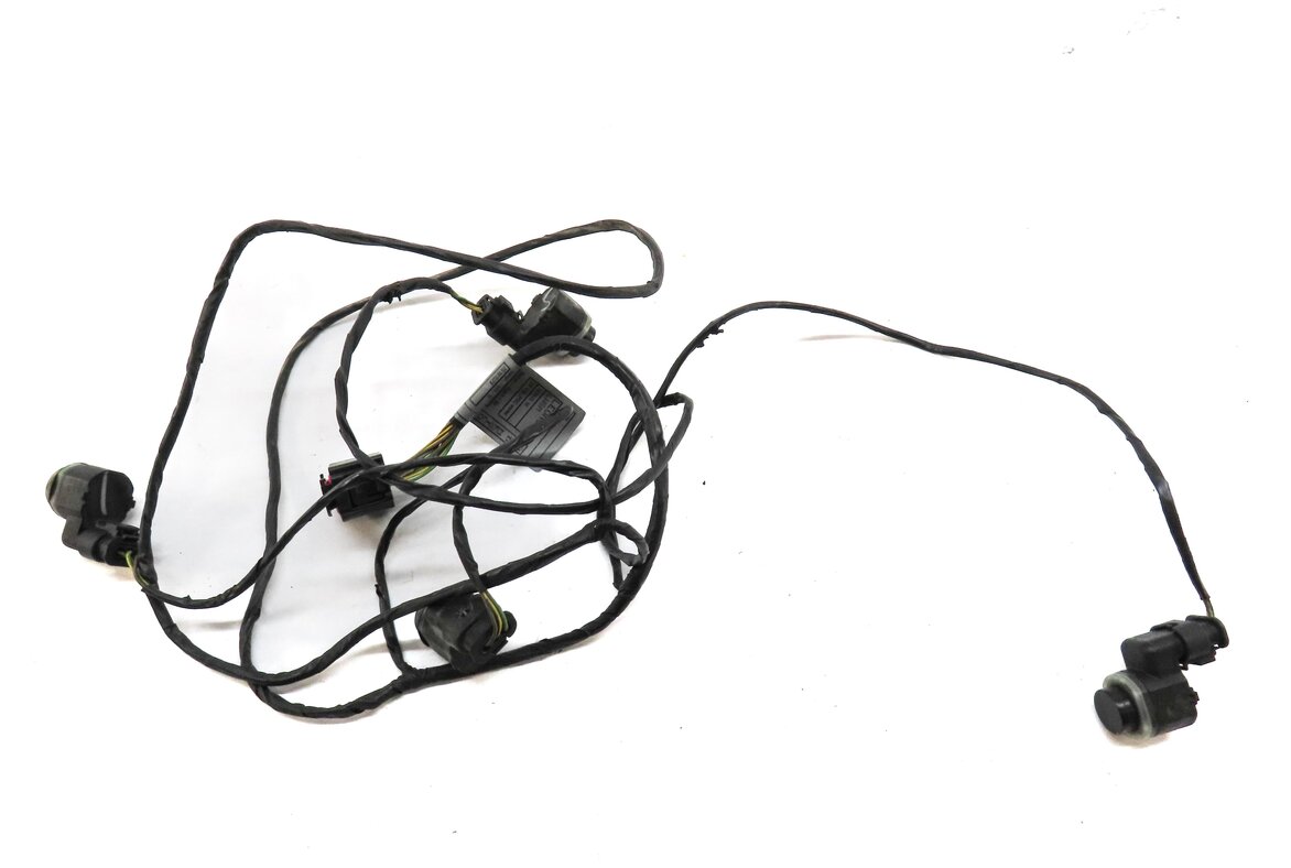 Thumbnail 3: 2009 BMW X6 (E71) FRONT PARK DISTANCE PDC SENSOR SET4 (BLACK 2) w/ WIRE HARNESS