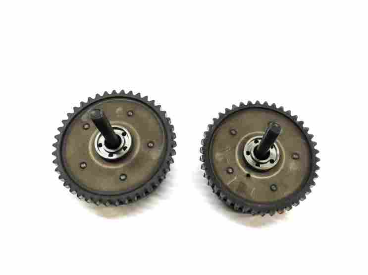 Thumbnail 2: 08-14 BMW 5 7 X5 X6 F01 E70 F10 E71 4.4L TURBO LEFT CAMSHAFT TIMING GEAR SET 2