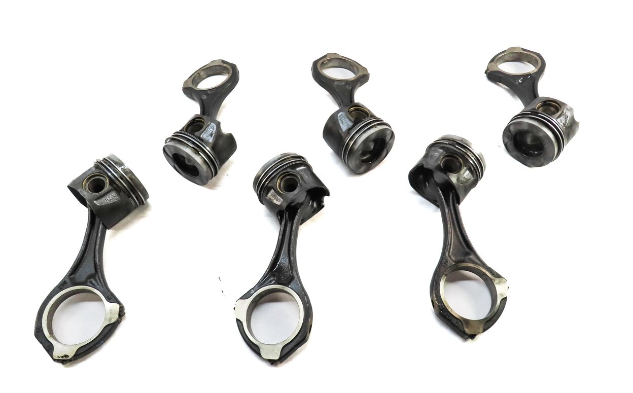 12-17 ML GL GLS S X166 W166 W221 3.0L DIESEL OM642 PISTON & CONNECTING ROD SET 6