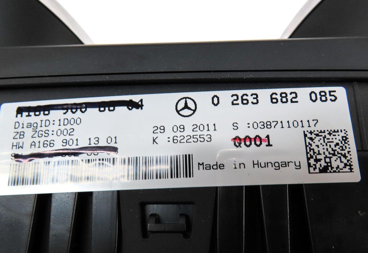 Thumbnail 7: 2012 MERCEDES ML350 (W166) 3.0L DIESEL AWD SPEEDOMETER INSTRUMENT CLUSTER (153k)