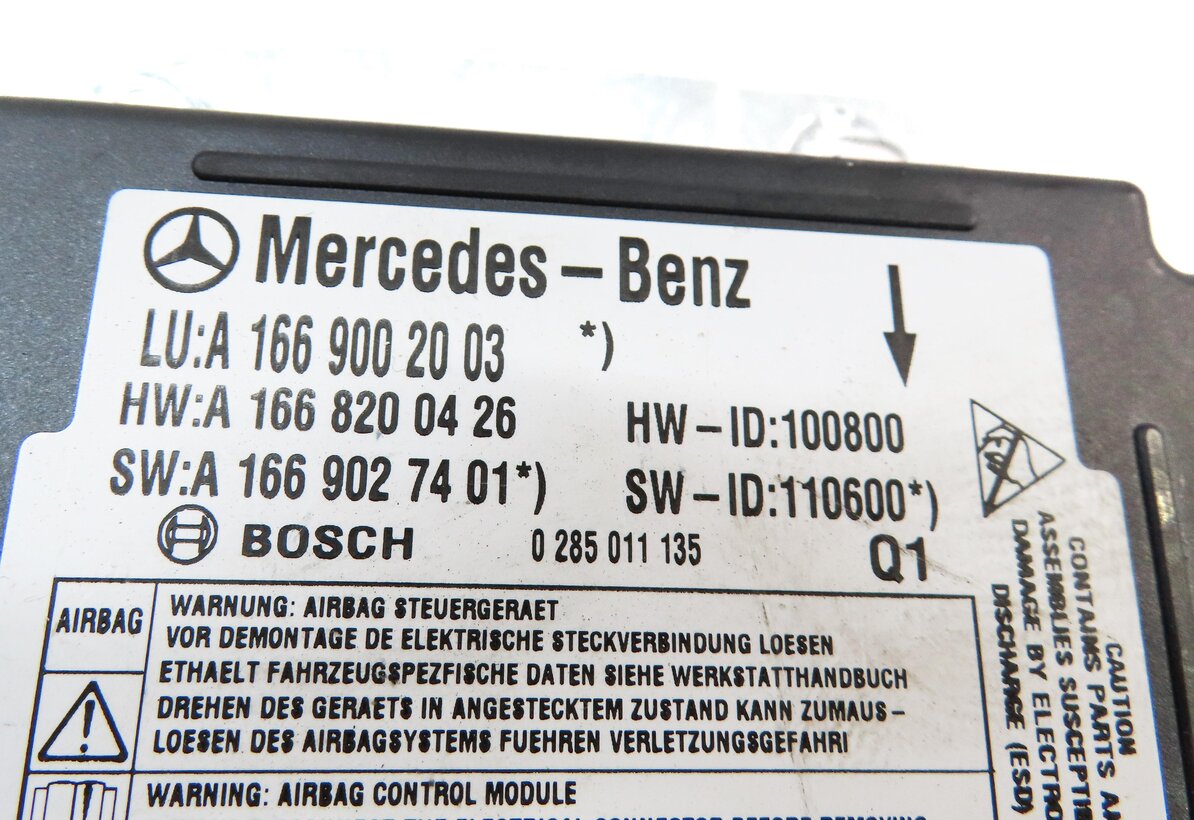 Thumbnail 4: 12-15 MERCEDES G63 GL ML CLASS (W166 X166 X463) SRS SAFETY BAG CONTROL MODULE