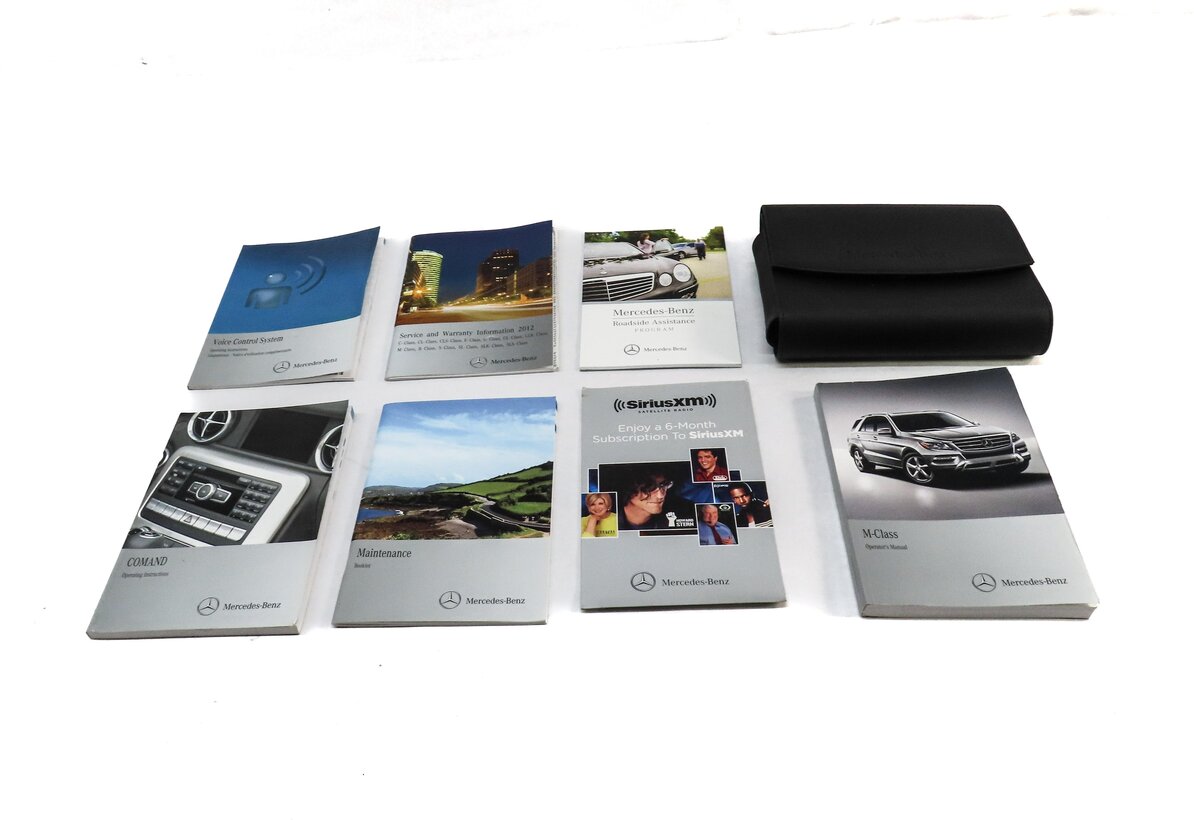 Thumbnail 2: 2012 MERCEDES ML350 (W166) OWNERS MANUAL BOOKLET SET 7 w/ CARRYING CASE (BLACK)