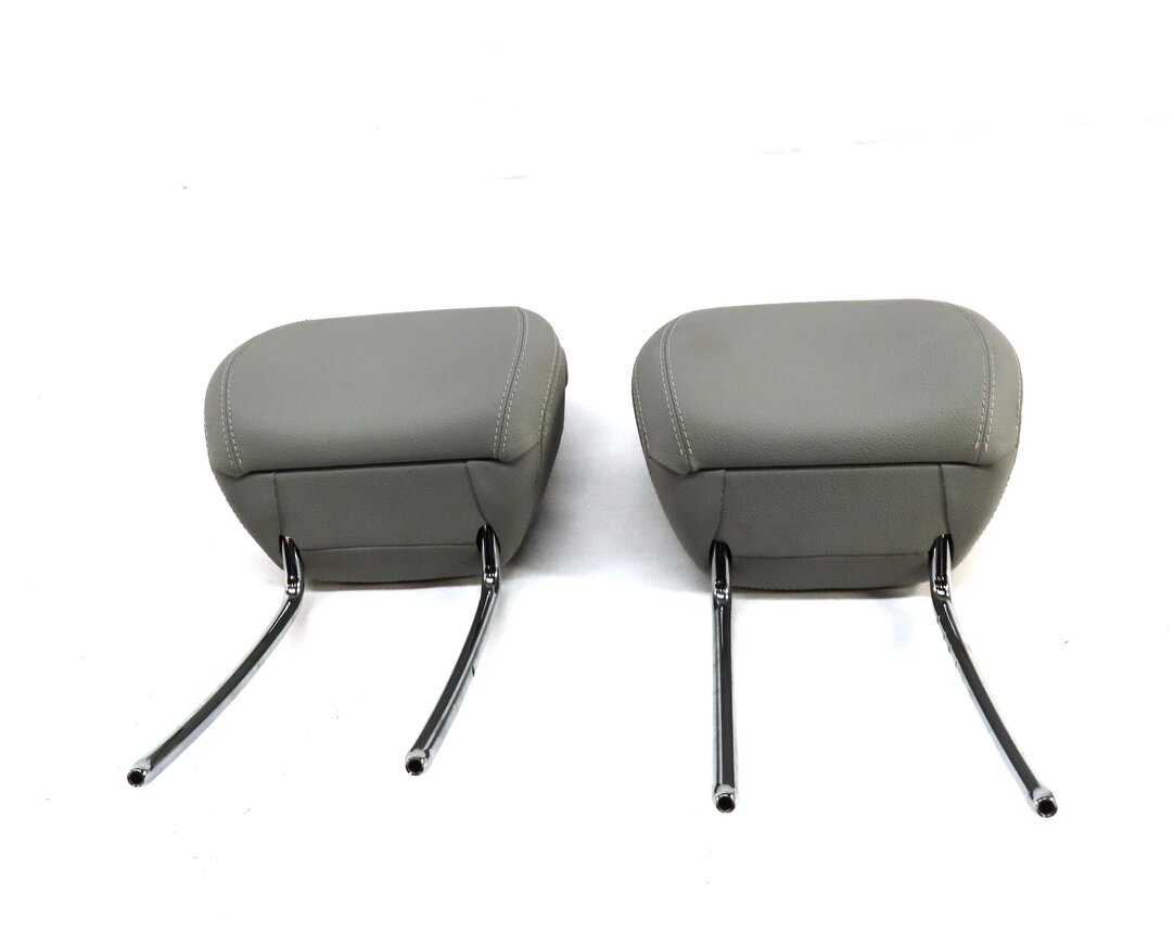 Thumbnail 2: 12-13 ML GL CLASS W166 X166 FRONT LEFT DRIVER RIGHT PASSENGER SEAT HEADREST GRAY