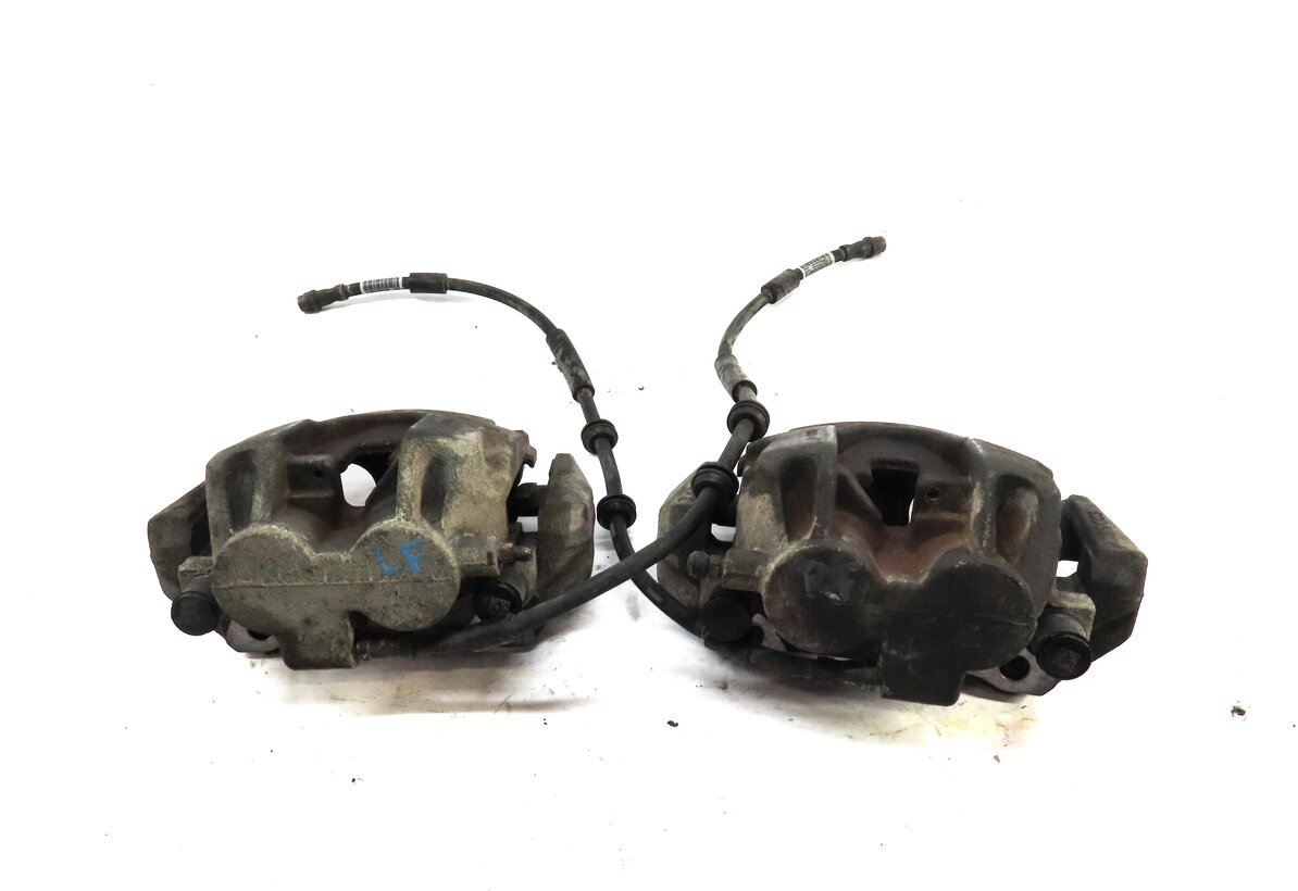 Thumbnail 3: 2012-2019 MERCEDES GL350 GL450 GLS350 ML350 (W166 X166) FRONT BRAKE CALIPER SET