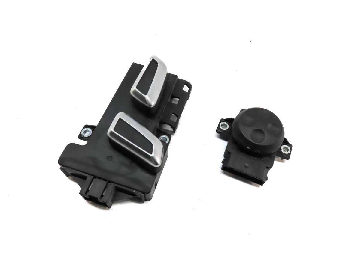 Thumbnail 1: 2016 AUDI A4 (B8 8K) FRONT LEFT DRIVER SEAT ADJUST ADJUSTMENT SWITCH SET 2 BLACK
