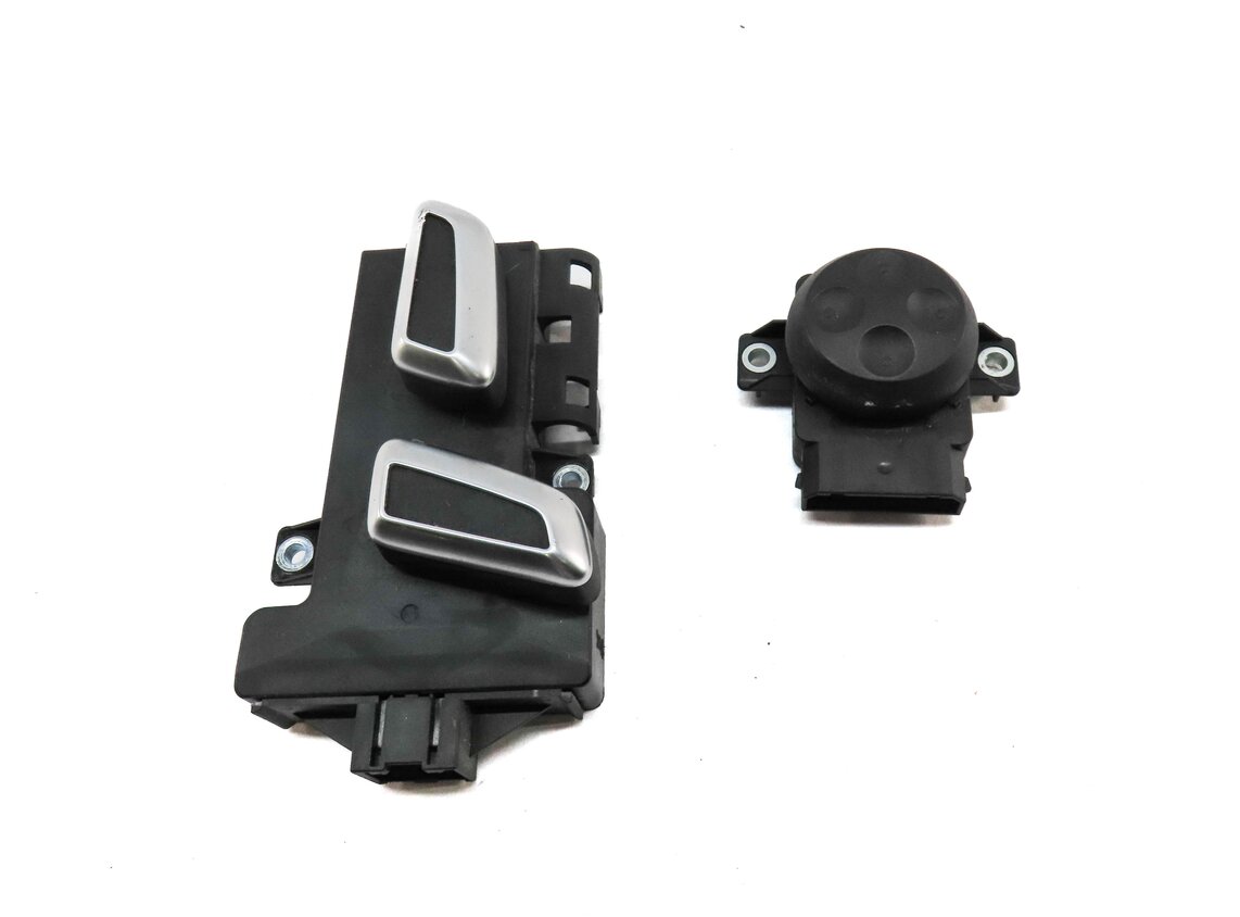 Thumbnail 2: 2016 AUDI A4 (B8 8K) FRONT LEFT DRIVER SEAT ADJUST ADJUSTMENT SWITCH SET 2 BLACK