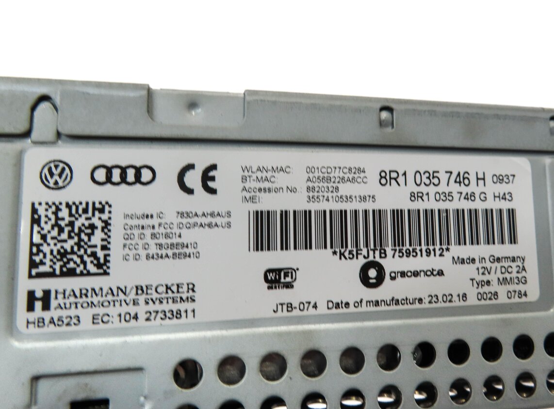 Thumbnail 8: 2016 AUDI A4 B8 8K FRONT RADIO STEREO DASH CD PLAY MULTIMEDIA MMI HEAD UNIT