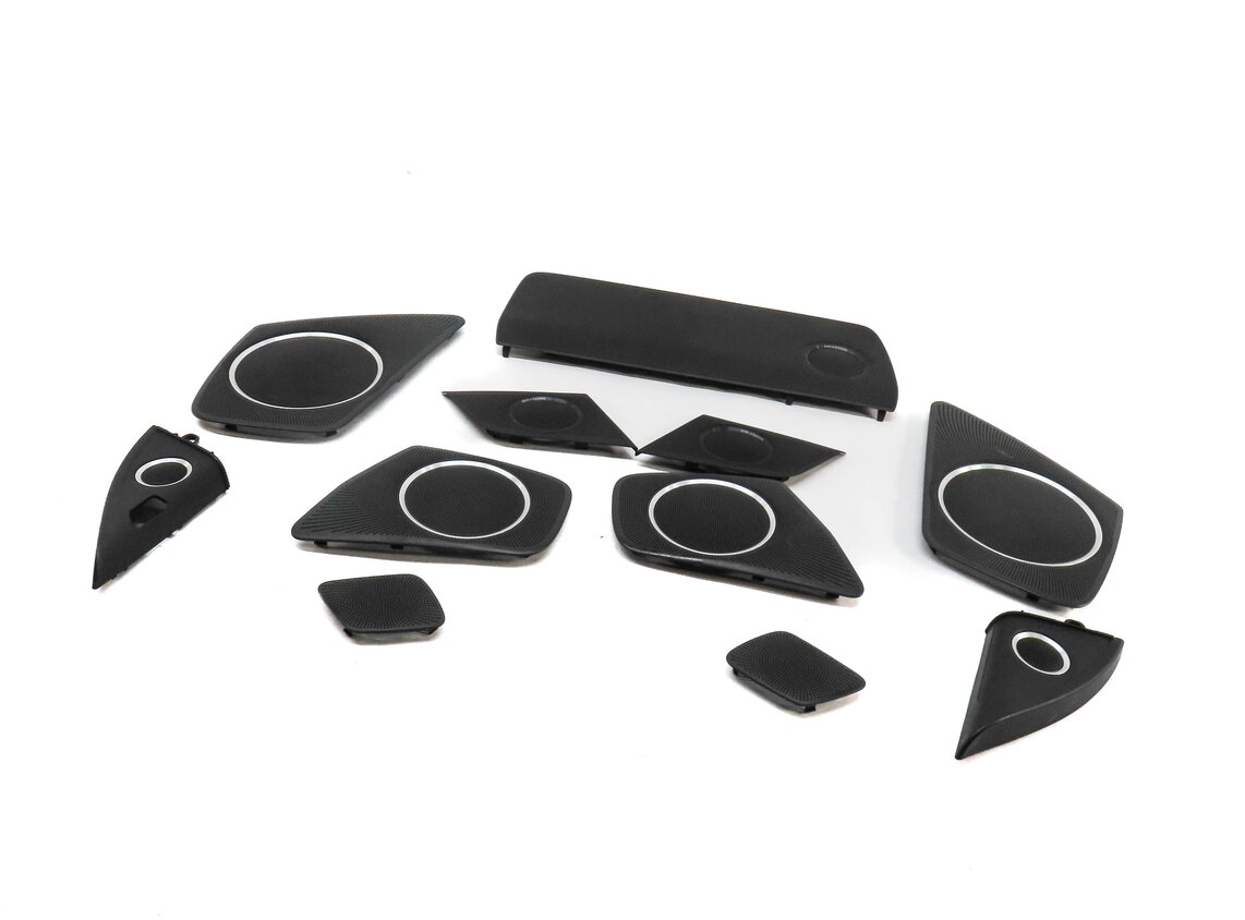 Thumbnail 1: 2016 AUDI A4 B8 8K FRONT REAR LEFT RIGHT BANG & OLUFSEN SPEAKER GRILLE COVER SET