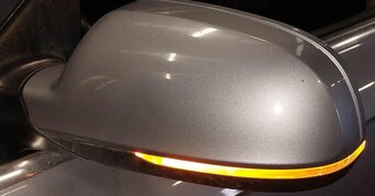 Thumbnail 3: 10-16 AUDI A4 (B8 8K) SDN / WGN - LEFT AUTODIM BLIND SPOT DOOR MIRROR (GREY)