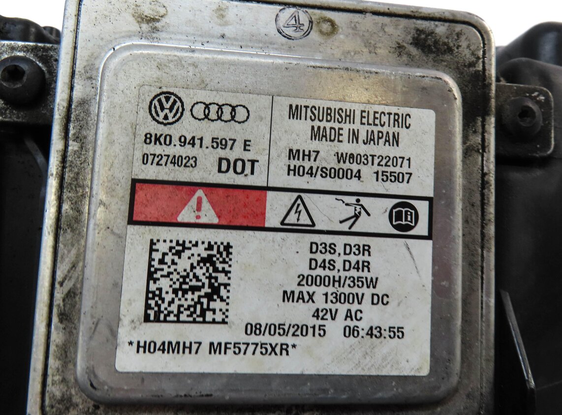 Thumbnail 6: 2013-2016 AUDI A4 S4 (B8 8K) RIGHT - XENON HID HEADLIGHT LIGHT LAMP (NON AFS)