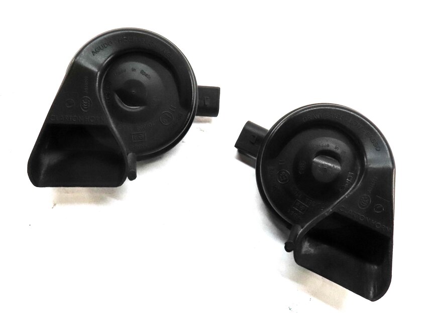 Thumbnail 1: 2008-2017 AUDI A4 A5 S4 S5 Q5 (B8 8K 8R 8T) HIGH & LOW TONE SAFETY HORN SET