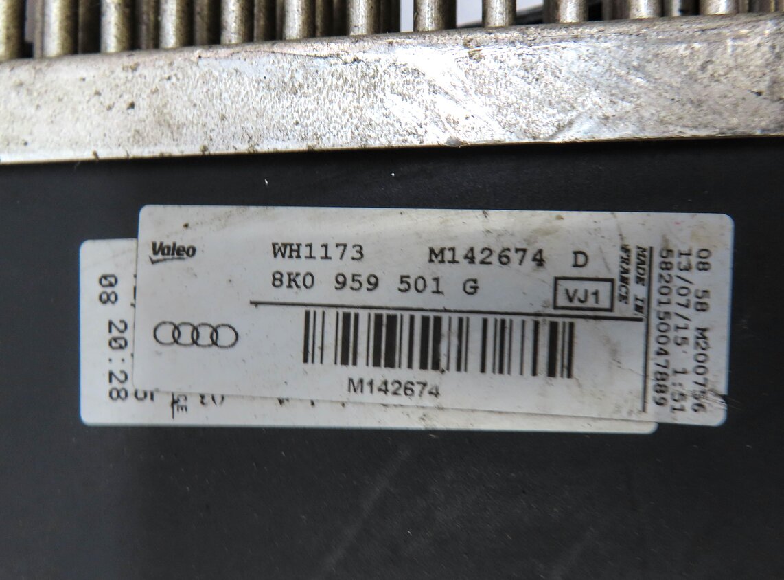 Thumbnail 6: 09-17 AUDI A4 A5 Q5 S4 (B8 8T 8R) 2.0L 3.0L 3.2L RADIATOR COOLING FAN w/ SHROUD