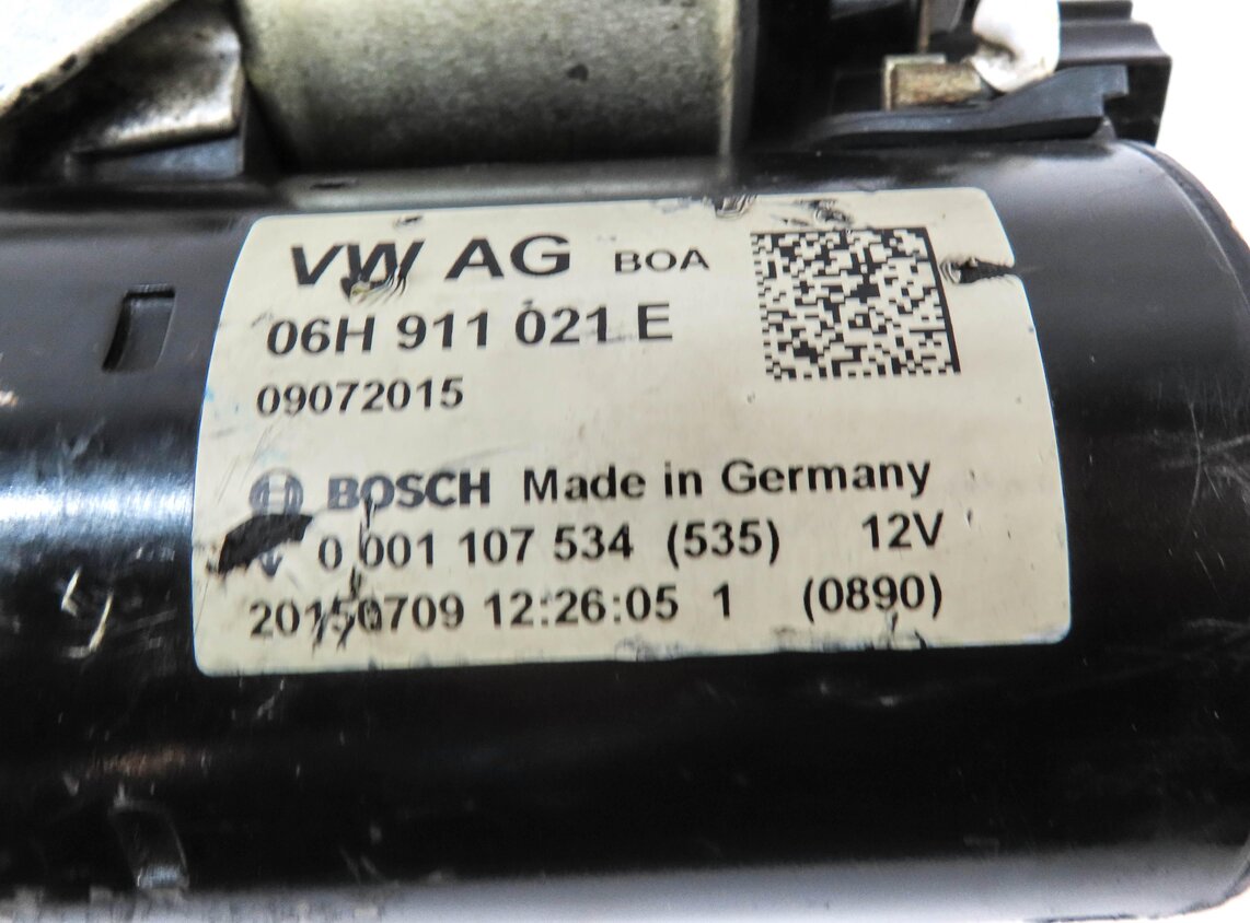 Thumbnail 6: 2014-2017 AUDI A4 A5 A6 (B8 8K 8T C7) 2.0L STARTER MOTOR (REGENERATIVE BRAKING)